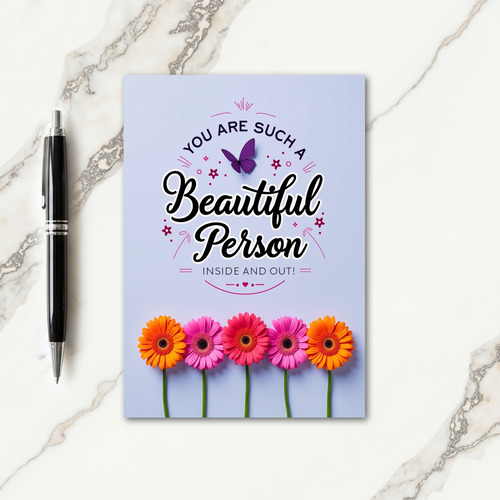 Lovely Periwinkle Birthday Card