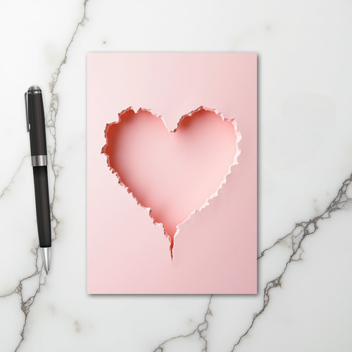 Lovely Pink Heart Card