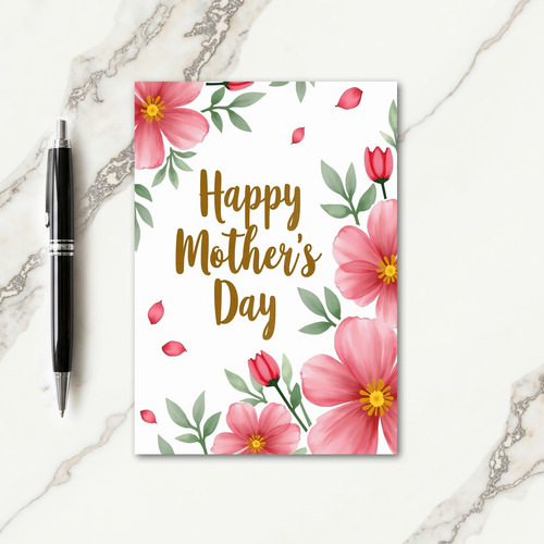 Lovely Pink Mothers Day Card