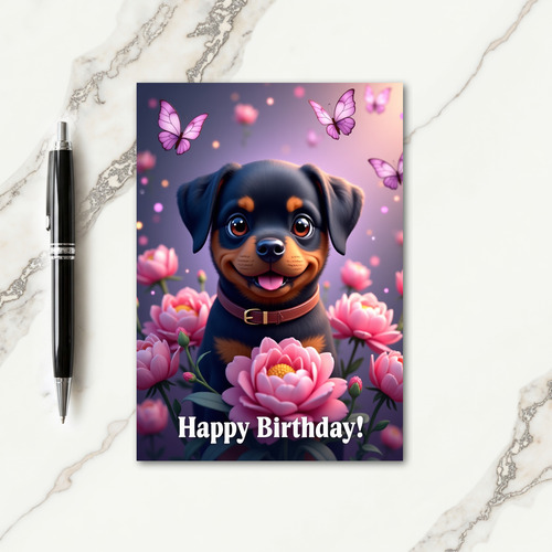 Lovely Pup Birthday Card