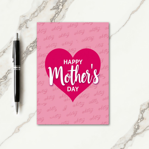Lovely Script Mothers Day Card