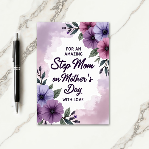 Lovely Step Mom Mothers Day Card