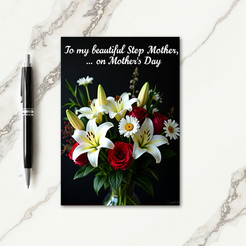 Lovely Step Mothers Day Art Card