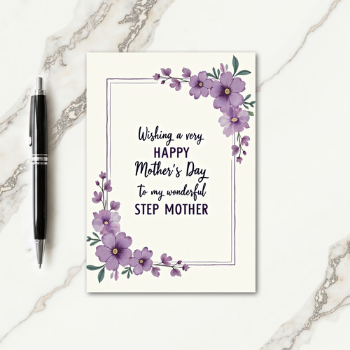 Lovely Stepmother Card Design