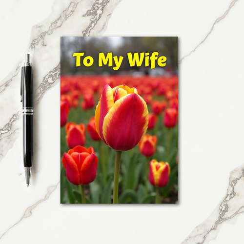 Lovely Tulip Flower Card