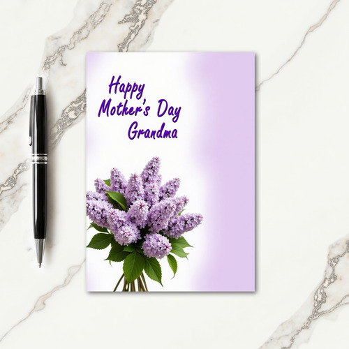 Lovely Violet Blooms Day Card