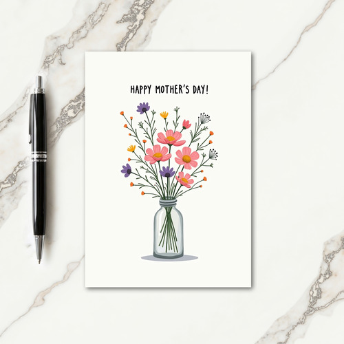 Lovely Wildflower Mothers Card