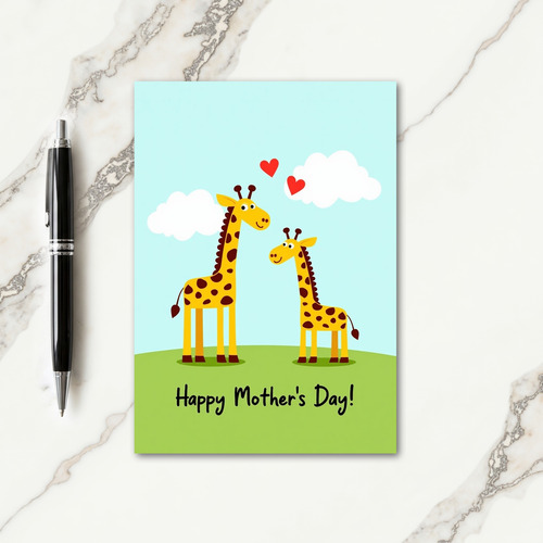 Loving Animals Mothers Day Card