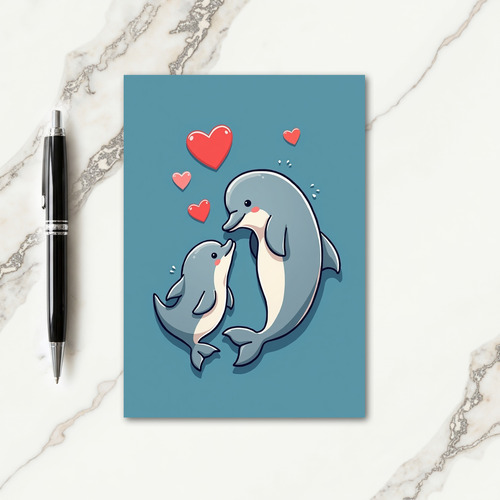 Loving Aquatic Pair Mothers Day Card