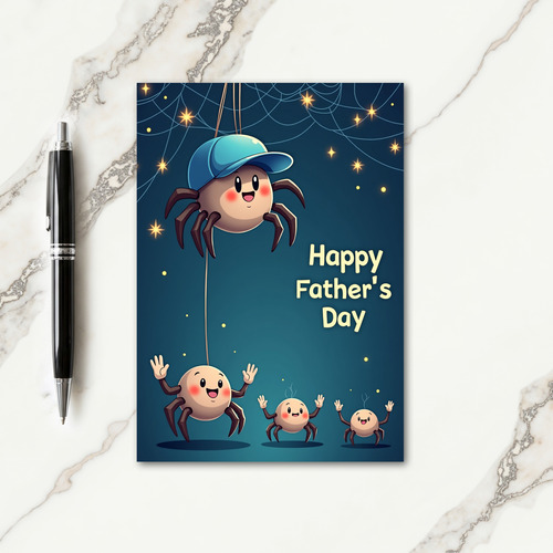 Loving Arachnid Fathers Day Card