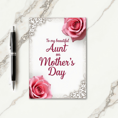 Loving Aunts Day Design Card