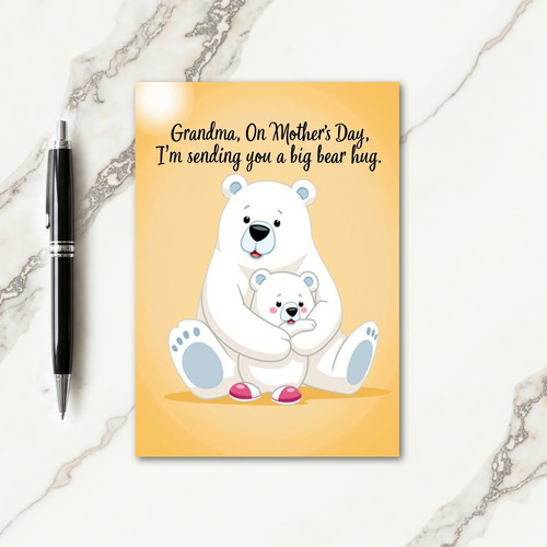 Loving Bear Grandma Mothers Day Card
