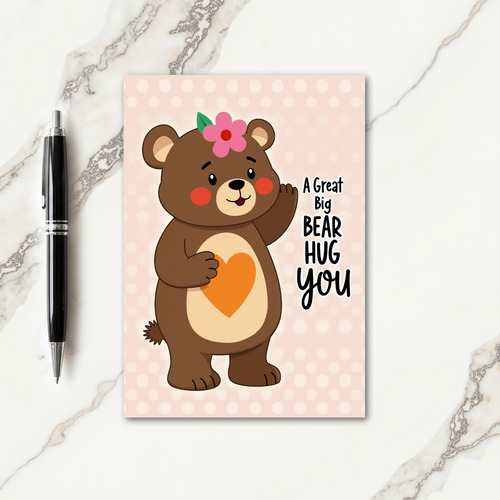 Loving Bear Hug Mothers Day Card