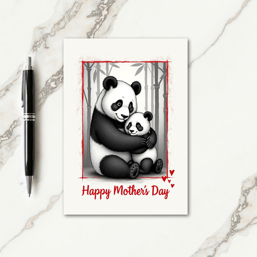 Loving Bear Illustration Card