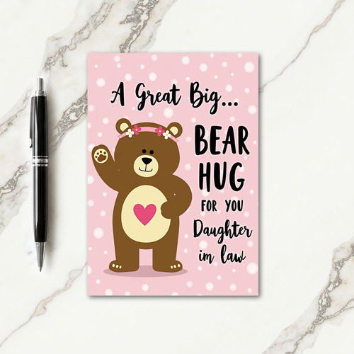 Loving Bear Paw Mothers Day Card