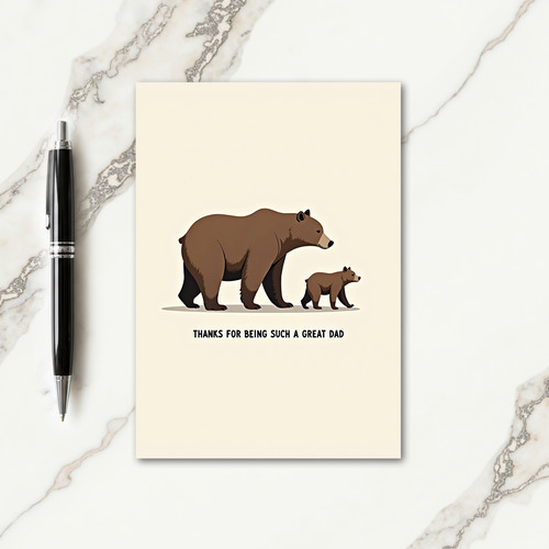 Loving Bears Fathers Day Card