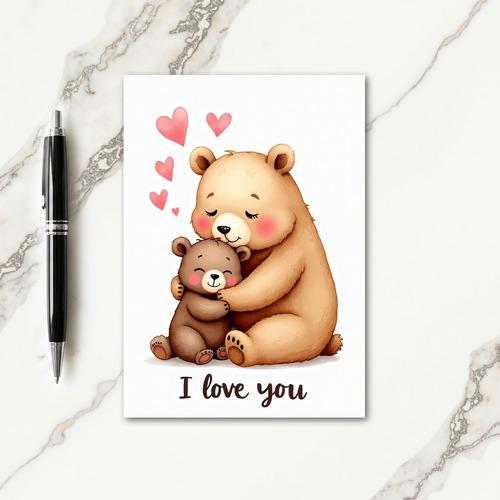 Loving Bears Mothers Day Art Card