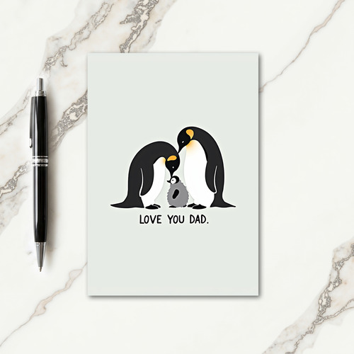 Loving Bird Family Fathers Day Card