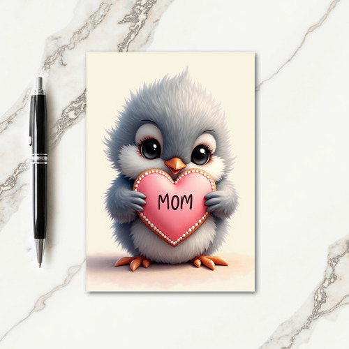 Loving Bird Heart Treat Card