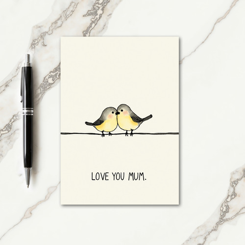 Loving Bird Mum Illustration Card