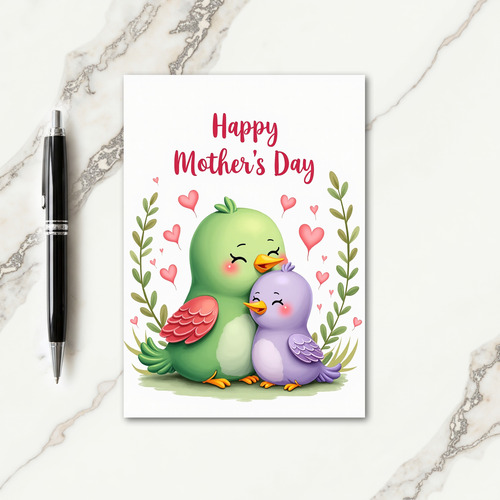Loving Birds Mothers Day Graphic Card