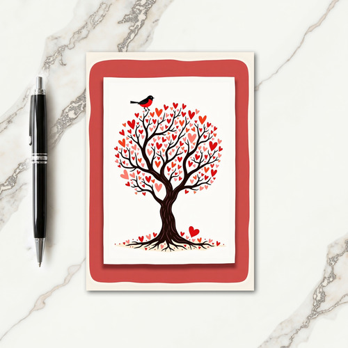 Loving Birthday Heart Tree Card