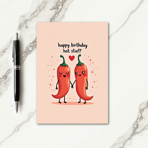 Loving Birthday Pepper Heart Card