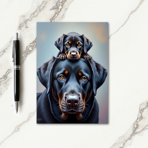 Loving Canine Family Card