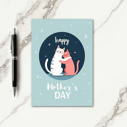 Loving Cat Mother Day Card