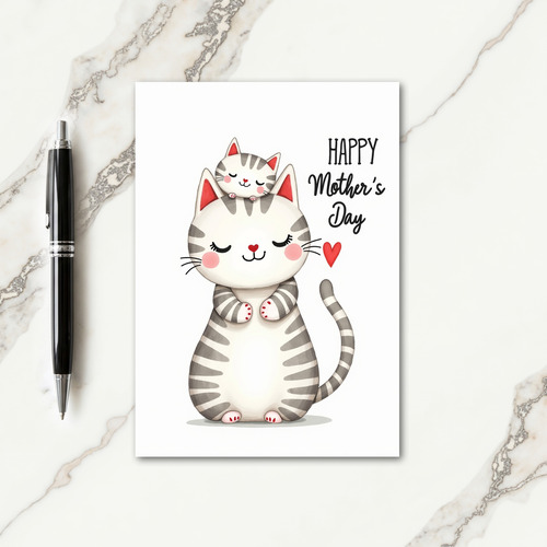 Loving Cats Mothers Day Card