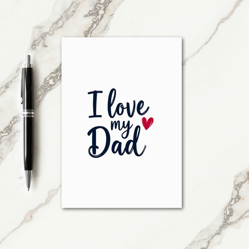 Loving Dad Brushstroke Card