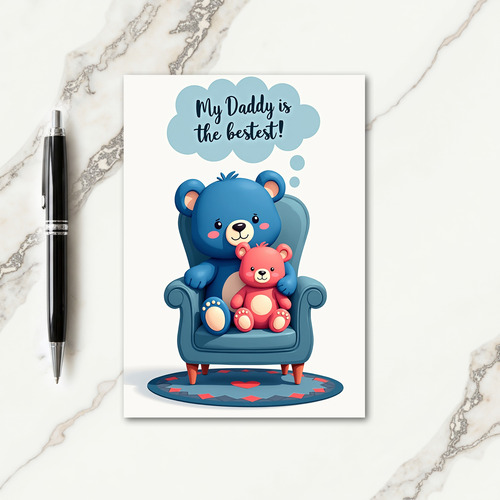 Loving Daddy Plush Toy Card