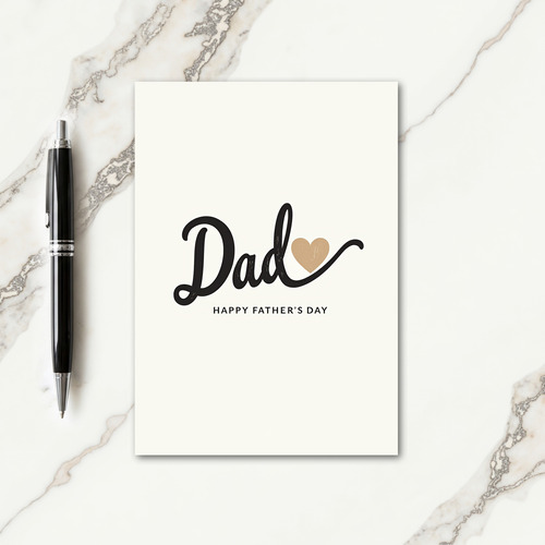 Loving Dads Scripted Art Card