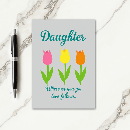 Loving Daughter Floral Art Card