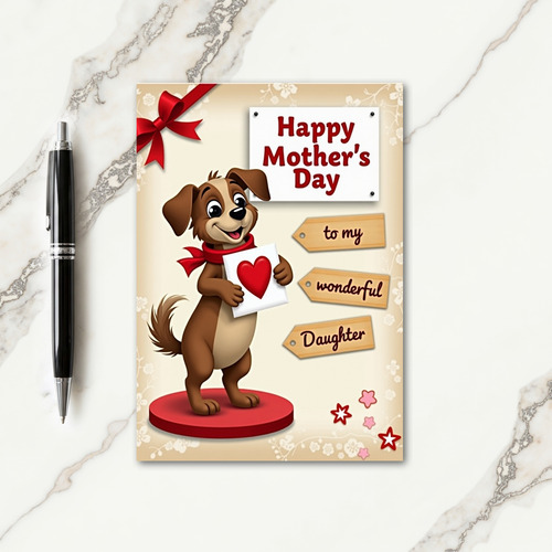 Loving Daughter Message Card