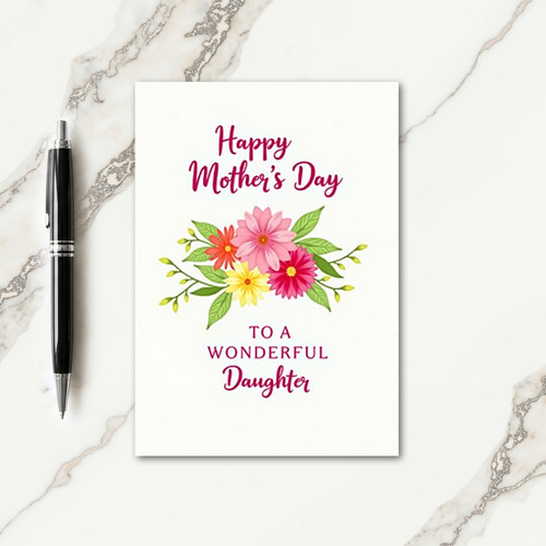 Loving Daughter Mothers Day Card
