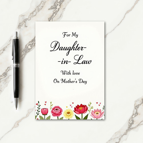 Loving Daughterinlaw Day Card
