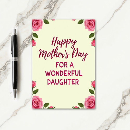 Loving Daughters Bouquet Card