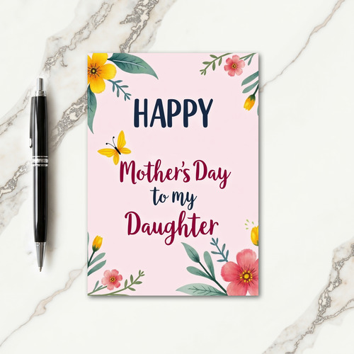 Loving Daughters Day Message Card