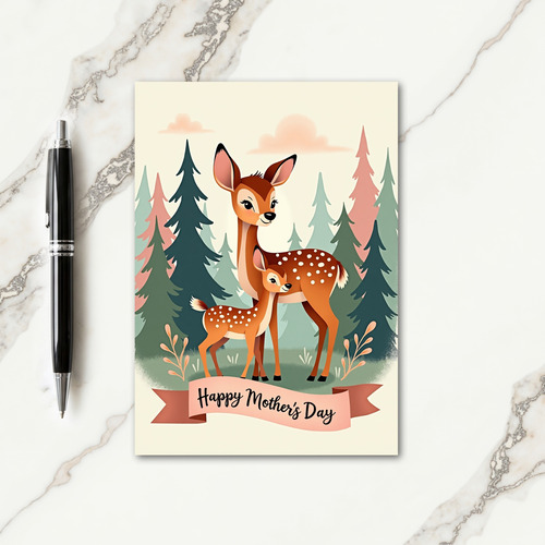 Loving Deer Family Day Card
