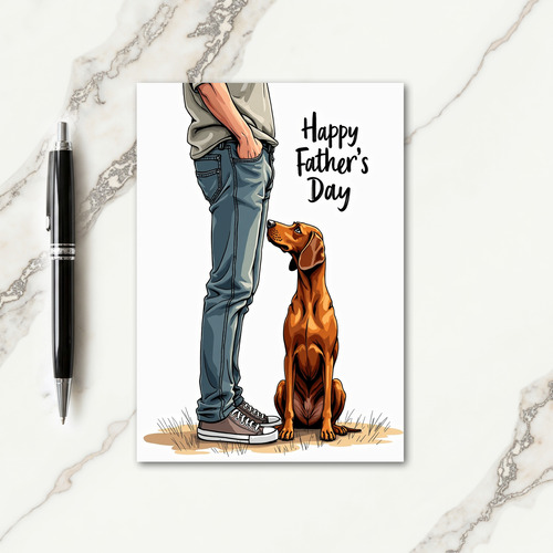 Loving Dog Fathers Day Card