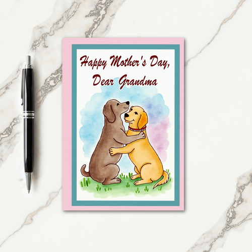 Loving Dog Grandmas Day Card