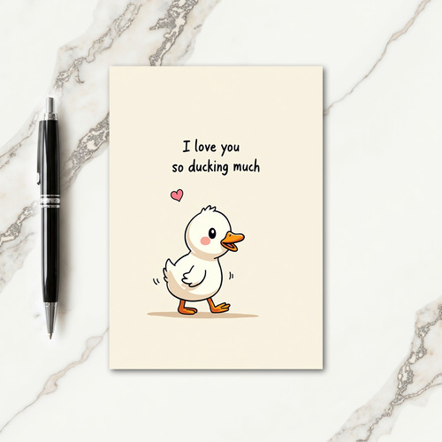 Loving Duckling Mothers Day Card