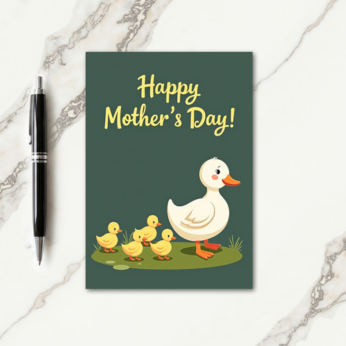 Loving Ducklings Mothers Day Card