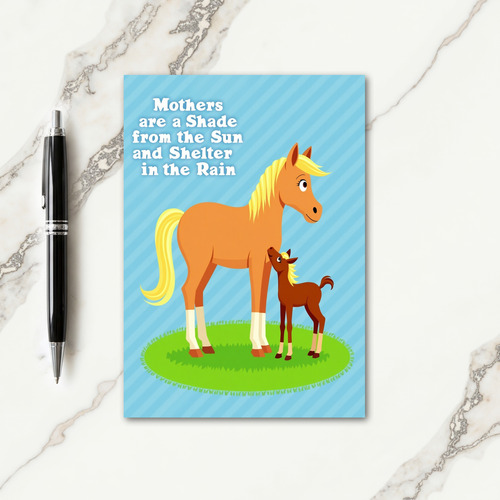 Loving Equine Mothers Day Card