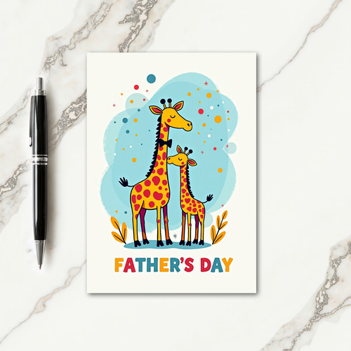 Loving Family Art Fathers Day Card