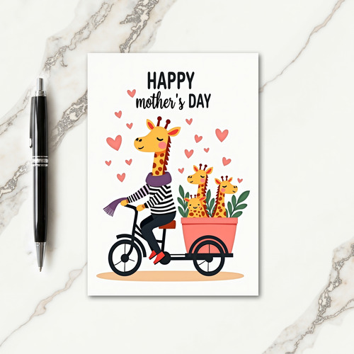 Loving Family Bike Ride Card