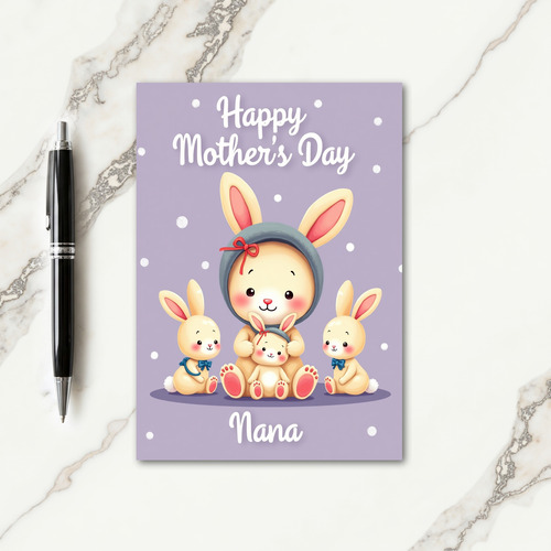 Loving Family Scene Mothers Card