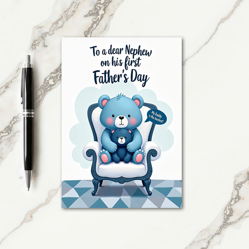 Loving Fathers Armchair Day Card