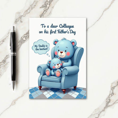 Loving Fathers Day Bear Hug Card